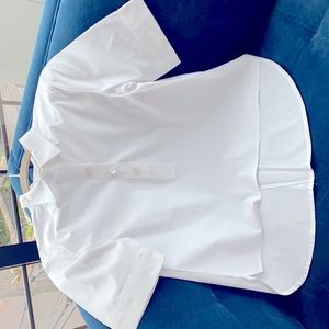 White Veronica Beard short sleeved shirt